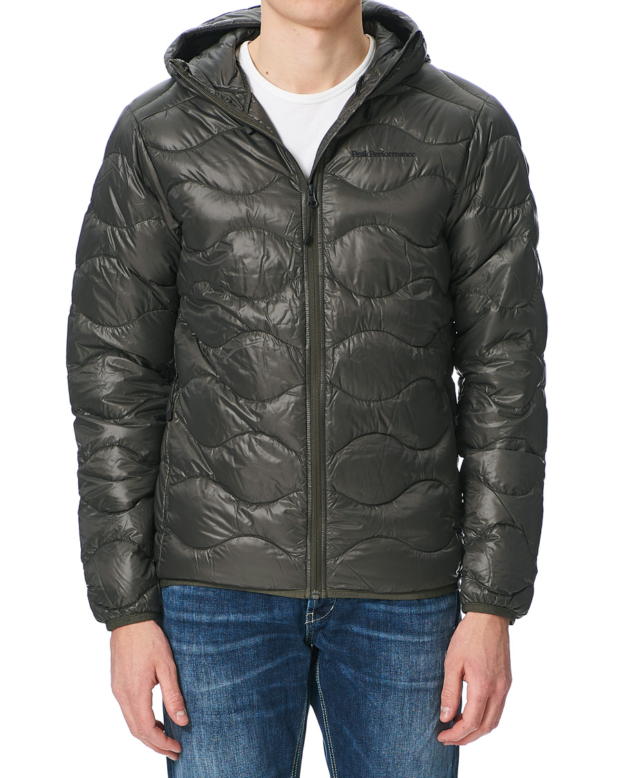 Herre | Jakker | Peak Performance | Helium Hooded Jacket Black Olive
