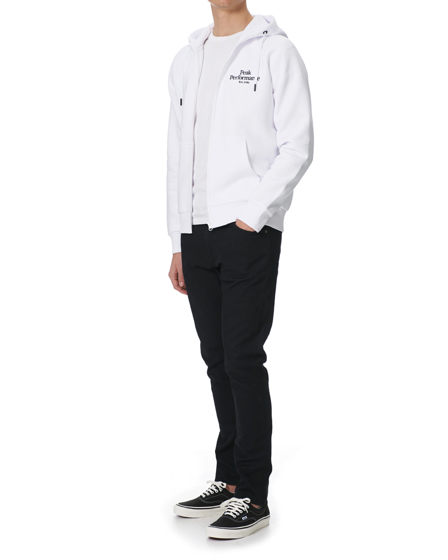 Herre | Trøjer | Peak Performance | Original Logo Full Zip Hoodie White