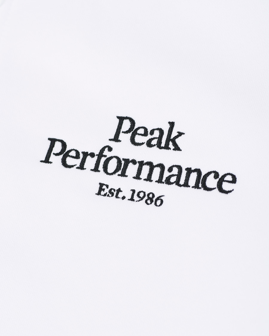 Herre | Trøjer | Peak Performance | Original Logo Full Zip Hoodie White
