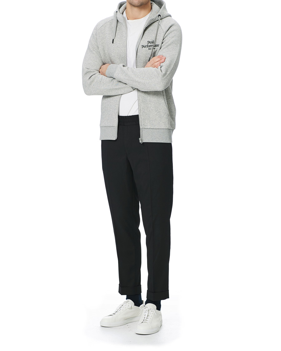 Herre | Trøjer | Peak Performance | Original Logo Full Zip Hoodie Grey Melange