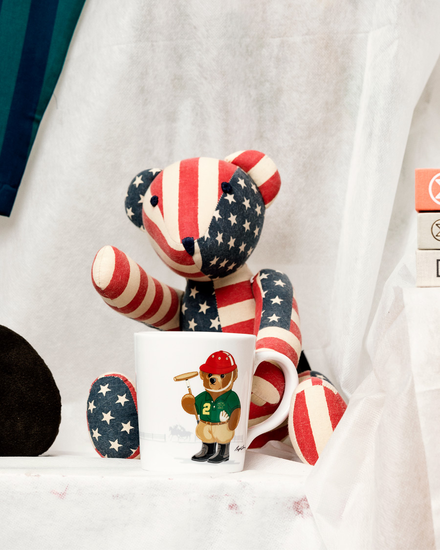Herre | RRL Teddy Bear Limited Edition Patchwork Flag | RRL | Teddy Bear Limited Edition Patchwork Flag