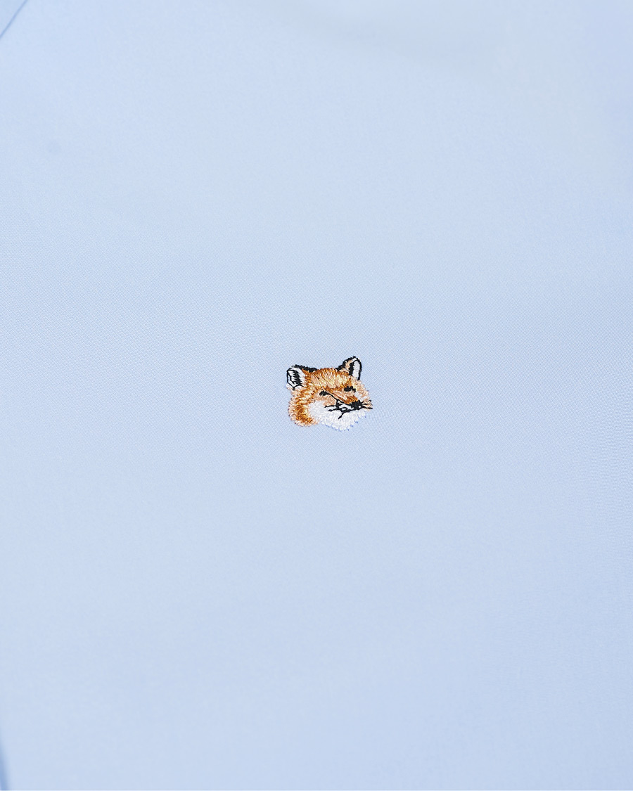 Herre | Skjorter | Maison Kitsuné | Fox Head Oxford Shirt Light Blue