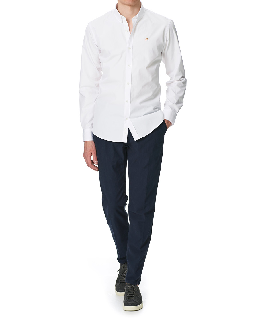 Herre | Skjorter | Maison Kitsuné | Fox Head Oxford Shirt White