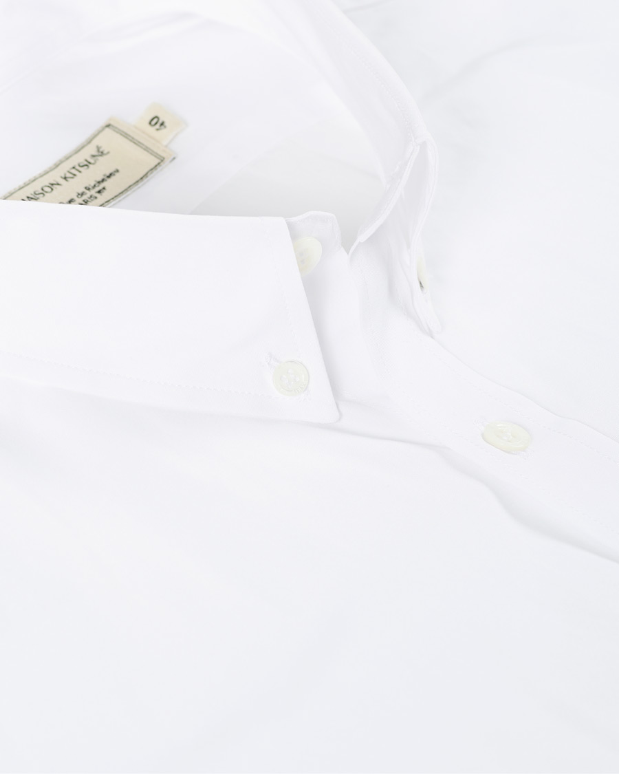 Herre | Skjorter | Maison Kitsuné | Fox Head Oxford Shirt White