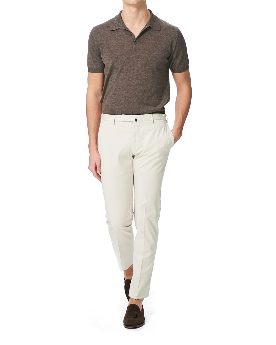 Herre | Polotrøjer | Morris Heritage | Short Sleeve Knitted Polo Shirt Brown