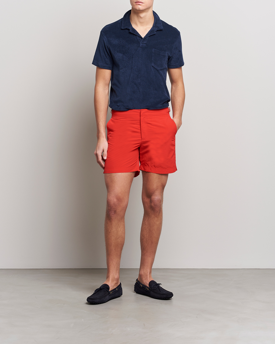 Herre | Badebukser | Orlebar Brown | Bulldog II Medium Length Swim Shorts Rescue Red