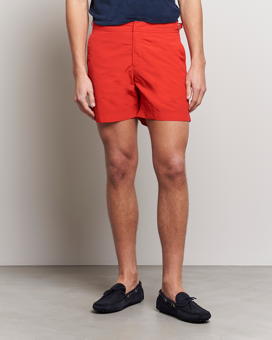 Herre | Eksklusive badebukser | Orlebar Brown | Bulldog II Medium Length Swim Shorts Rescue Red