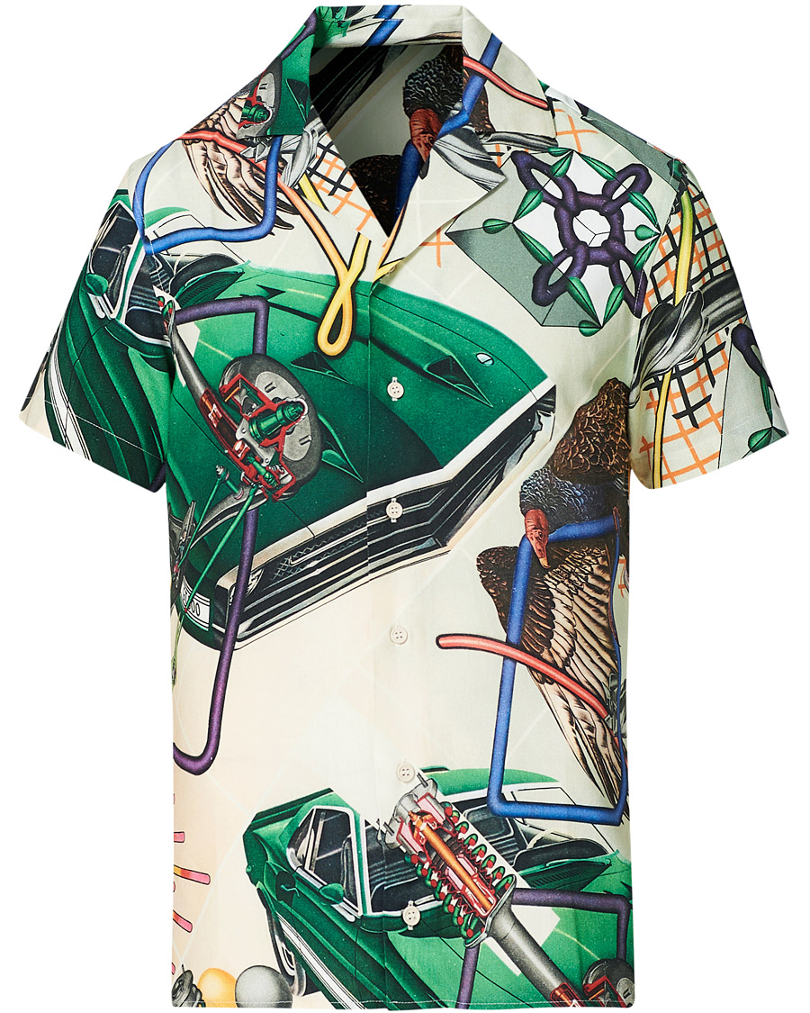 Herre | Skjorter | Orlebar Brown | Travis Peter Philips Print Resort Shirt Front Axle