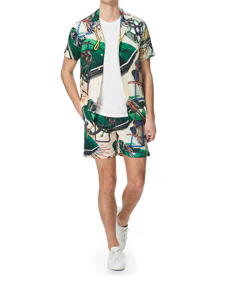 Herre | Skjorter | Orlebar Brown | Travis Peter Philips Print Resort Shirt Front Axle
