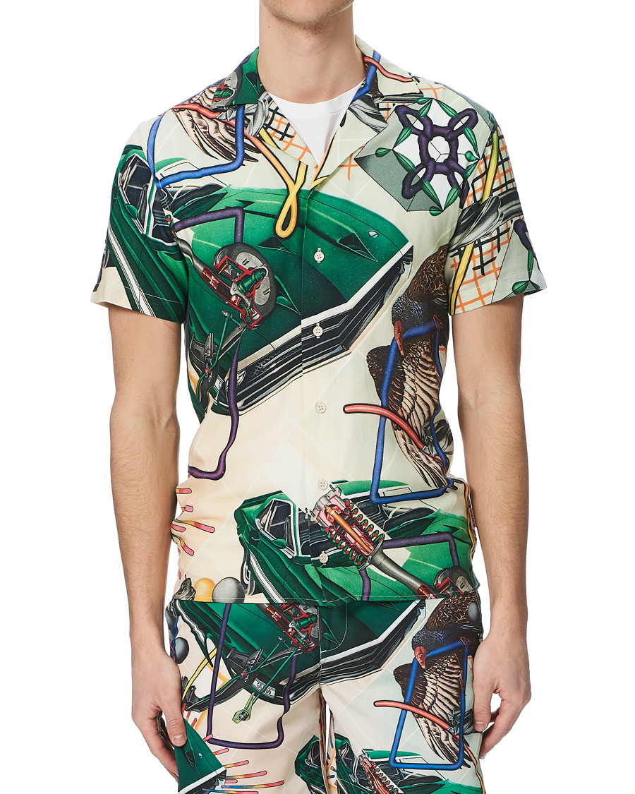 Herre | Skjorter | Orlebar Brown | Travis Peter Philips Print Resort Shirt Front Axle