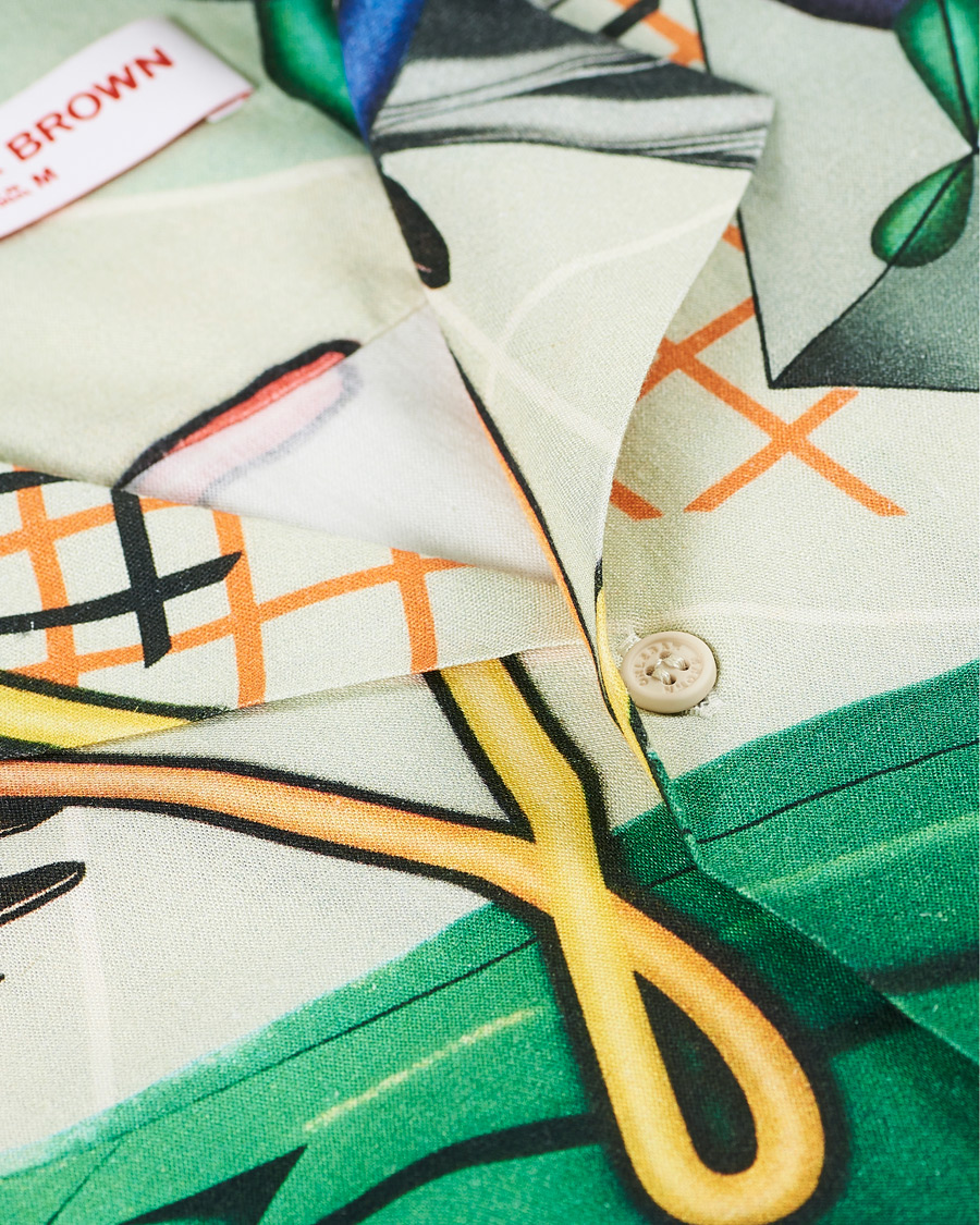 Herre | Skjorter | Orlebar Brown | Travis Peter Philips Print Resort Shirt Front Axle