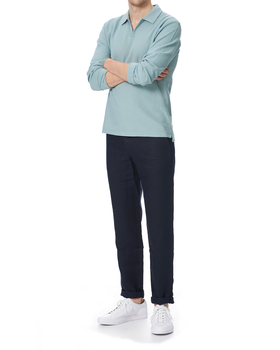 Herre | Bukser | Orlebar Brown | Griffon Linen Trousers Navy