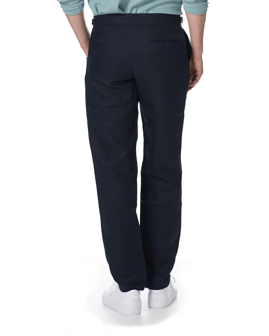Herre | Bukser | Orlebar Brown | Griffon Linen Trousers Navy