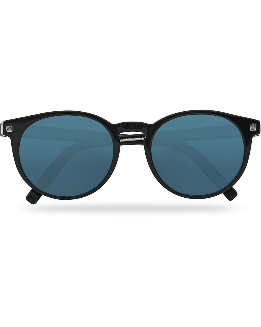 Herre | Ermenegildo Zegna EZ0172 Sunglasses Shiny Black/Blue | Ermenegildo Zegna | EZ0172 Sunglasses Shiny Black/Blue