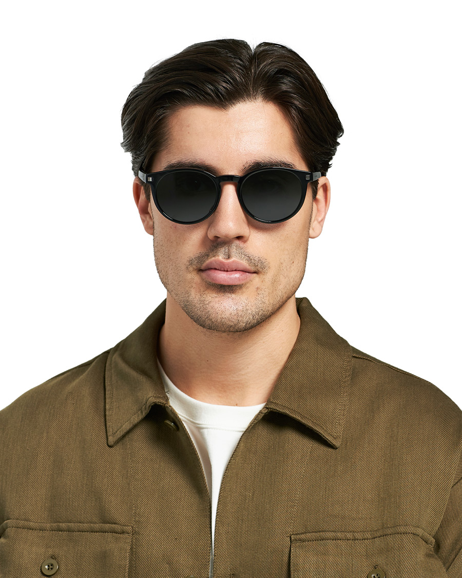 Herre | Ermenegildo Zegna EZ0172 Sunglasses Shiny Black/Blue | Ermenegildo Zegna | EZ0172 Sunglasses Shiny Black/Blue