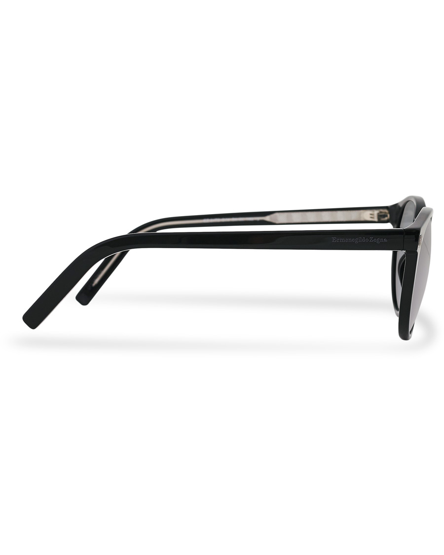 Herre | Ermenegildo Zegna EZ0172 Sunglasses Shiny Black/Blue | Ermenegildo Zegna | EZ0172 Sunglasses Shiny Black/Blue