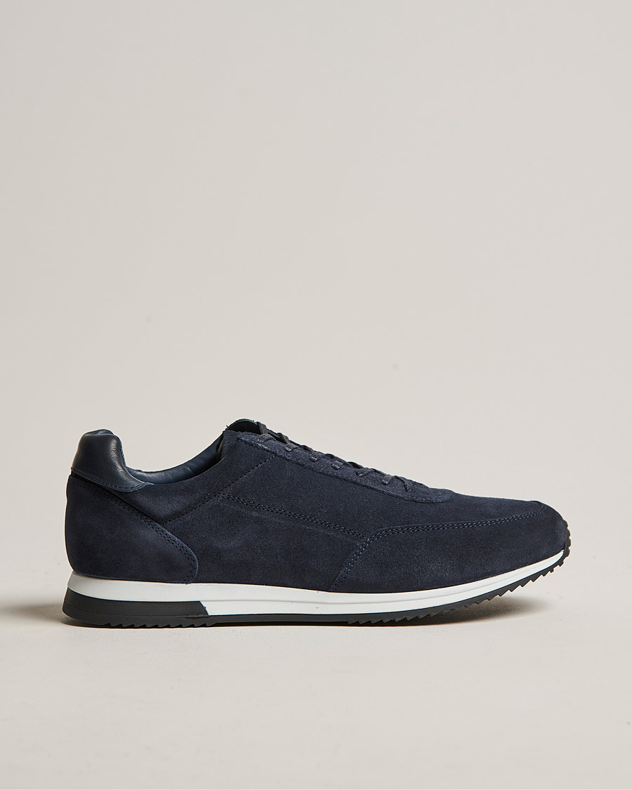 Herre | Sneakers | Loake Shoemakers | Bannister Running Sneaker Navy Suede