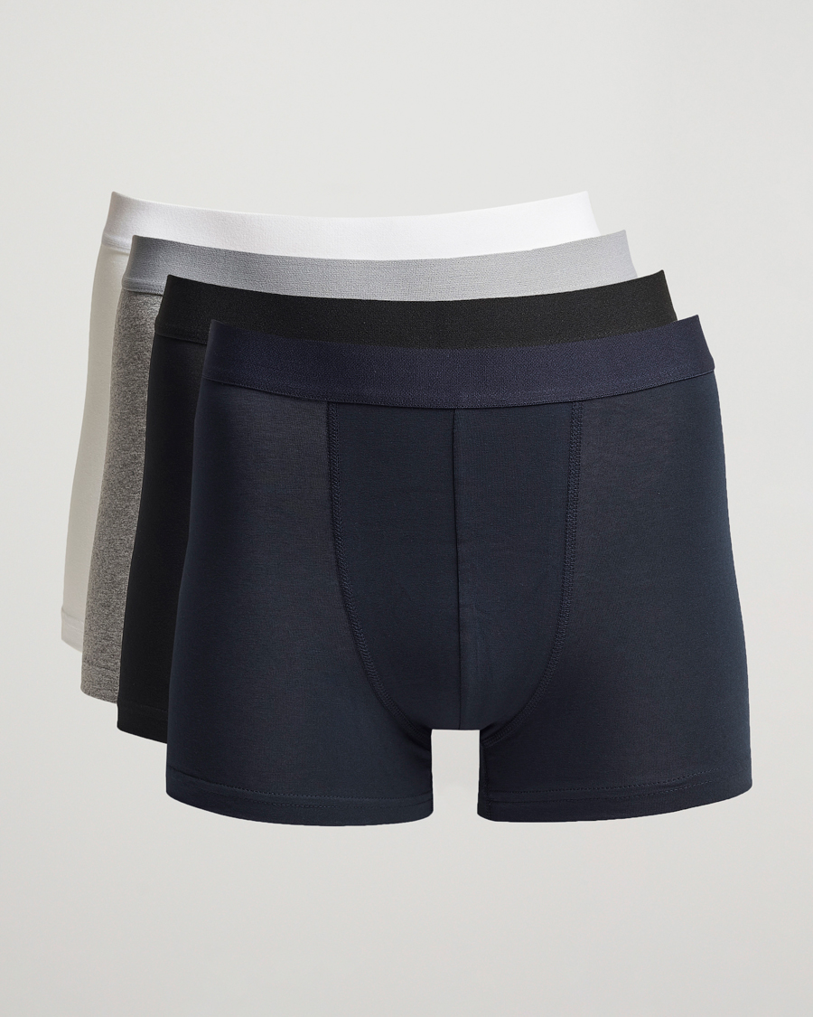 Herre | Undertøj | Bread & Boxers | 4-Pack Boxer Brief White/Black/Grey/Navy