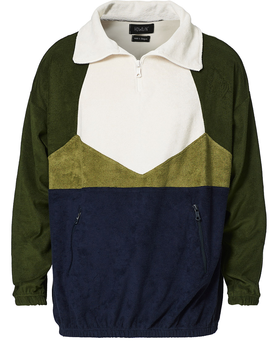 Herre | Trøjer | Howlin' | Long Sleeve Terry Zip Sweat Dark Green
