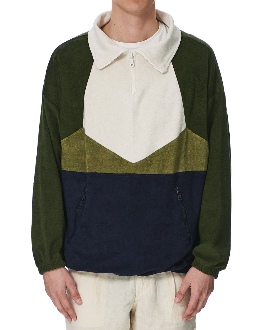 Herre | Trøjer | Howlin' | Long Sleeve Terry Zip Sweat Dark Green