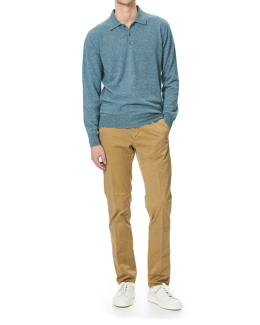 Herre | Trøjer | Altea | Todd & Duncan Cashmere Polo Oribe Green