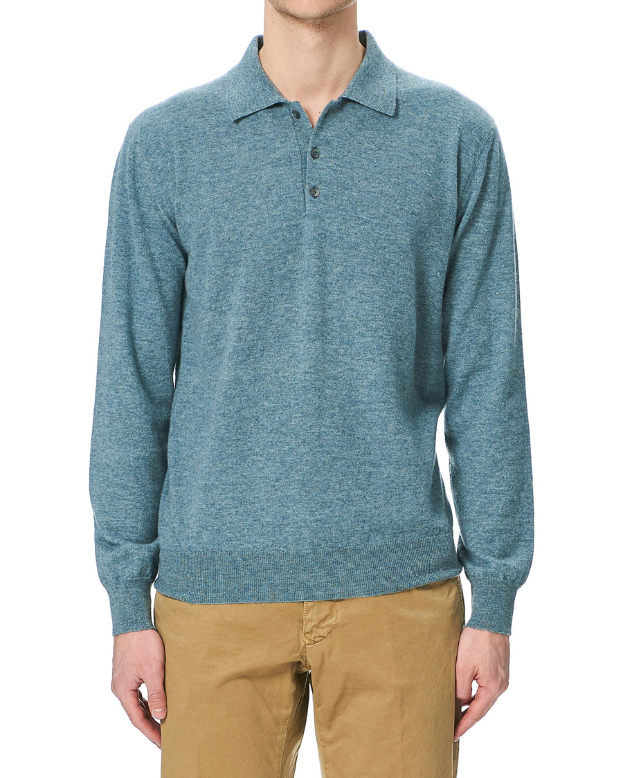 Herre | Trøjer | Altea | Todd & Duncan Cashmere Polo Oribe Green