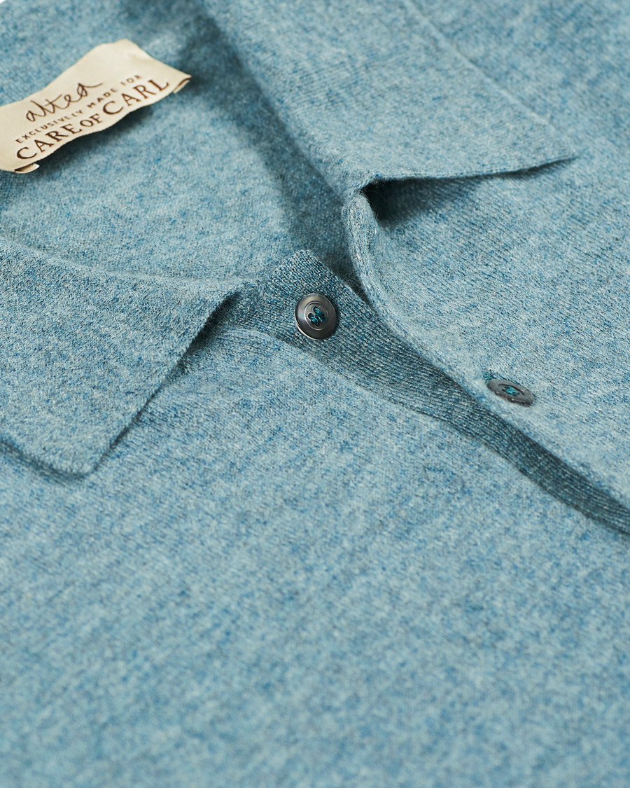 Herre | Trøjer | Altea | Todd & Duncan Cashmere Polo Oribe Green