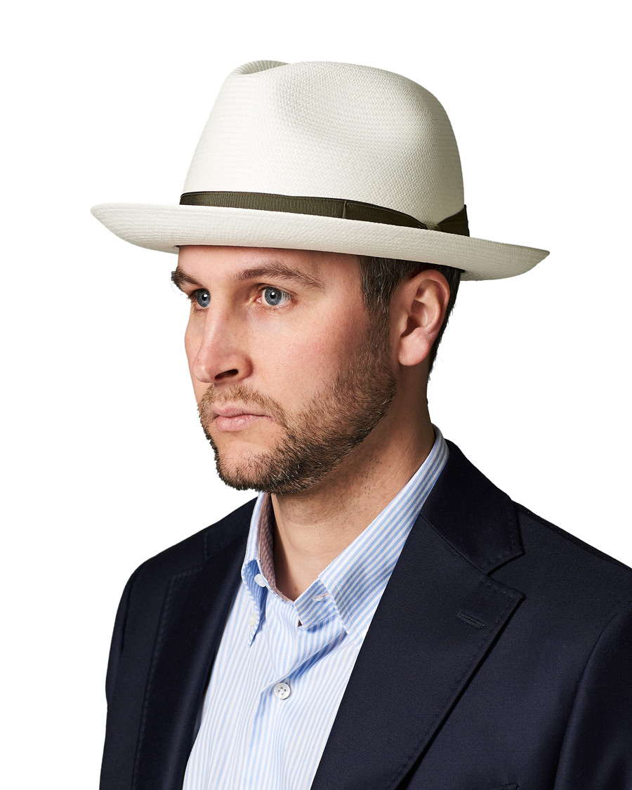 Herre | Borsalino Panama Fine With Medium Brim Serpe | Borsalino | Panama Fine With Medium Brim Serpe