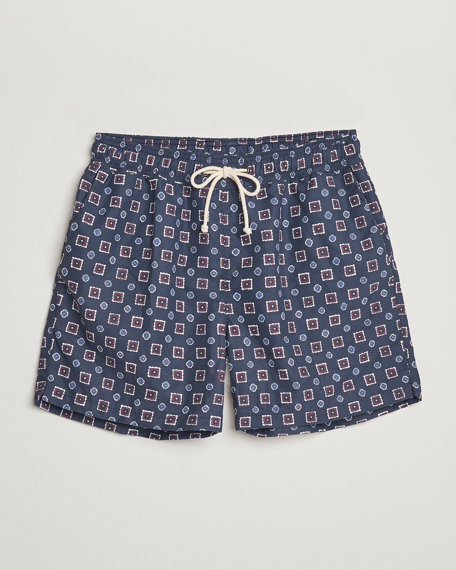 Herre | Badebukser | Ripa Ripa | Scirocco Printed Swimshorts Blue