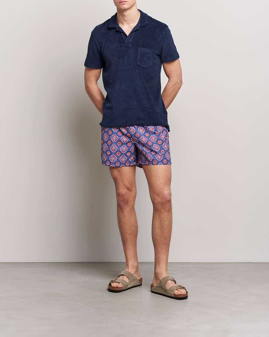 Herre | Badebukser | Ripa Ripa | Maestrale Printed Swimshorts Blue/Red