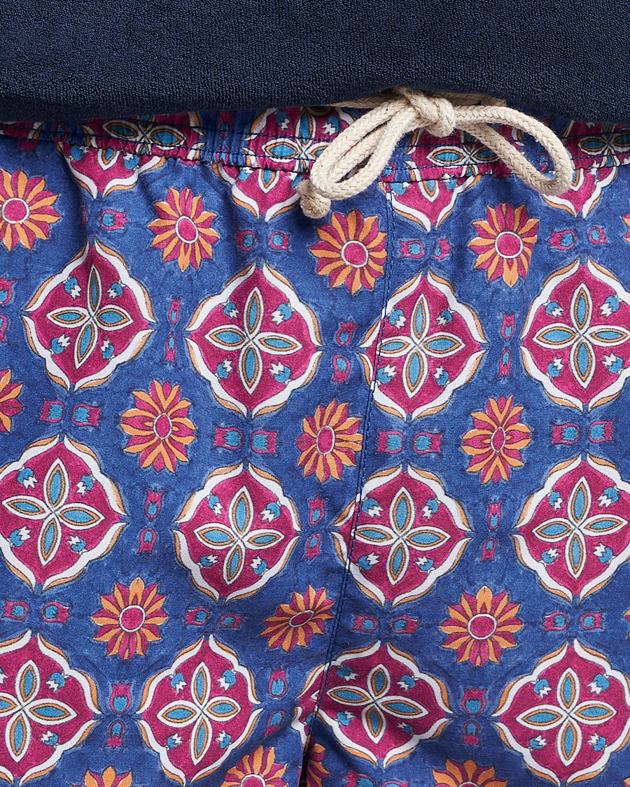 Herre | Badebukser | Ripa Ripa | Maestrale Printed Swimshorts Blue/Red