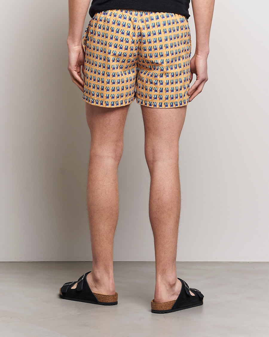 Herre | Badebukser | Ripa Ripa | Finestre Sul Mare Printed Swimshorts Yellow
