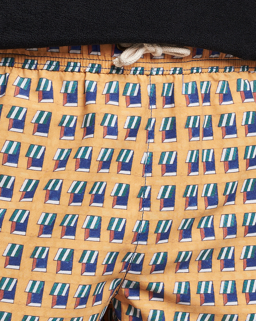 Herre | Badebukser | Ripa Ripa | Finestre Sul Mare Printed Swimshorts Yellow