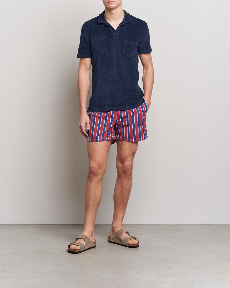 Herre | Badebukser | Ripa Ripa | Monterosso Striped Swimshorts Red/Blue