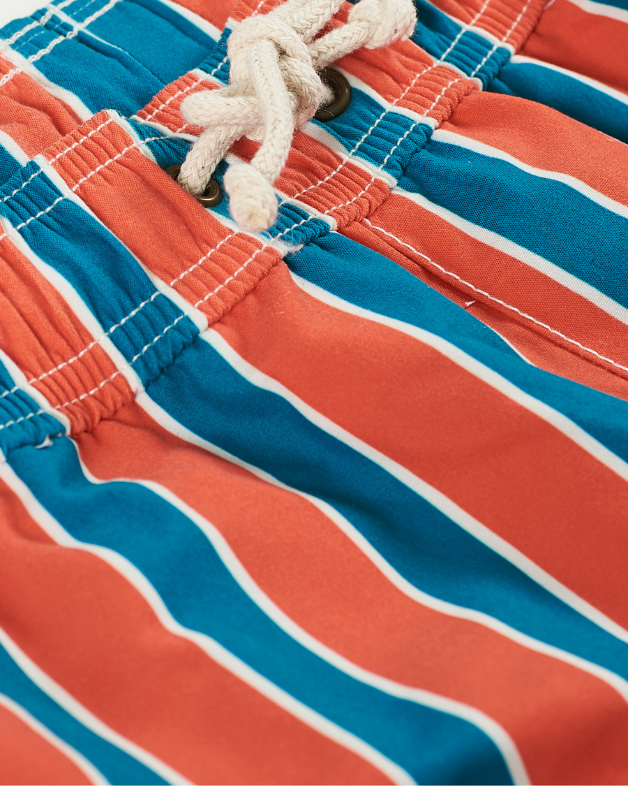Herre | Badebukser | Ripa Ripa | Monterosso Striped Swimshorts Green/Orange