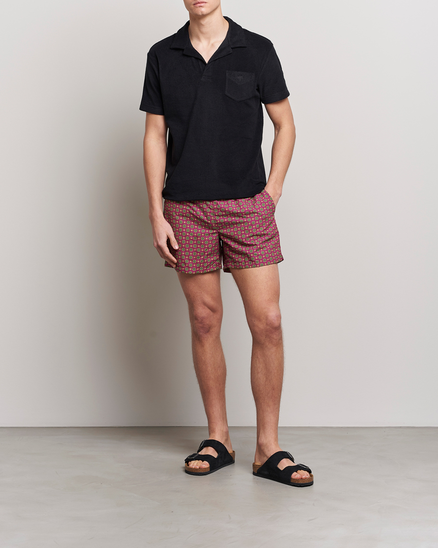 Herre | Badebukser | Ripa Ripa | Nicola Radano Colab Printed Swimshorts Bordeaux