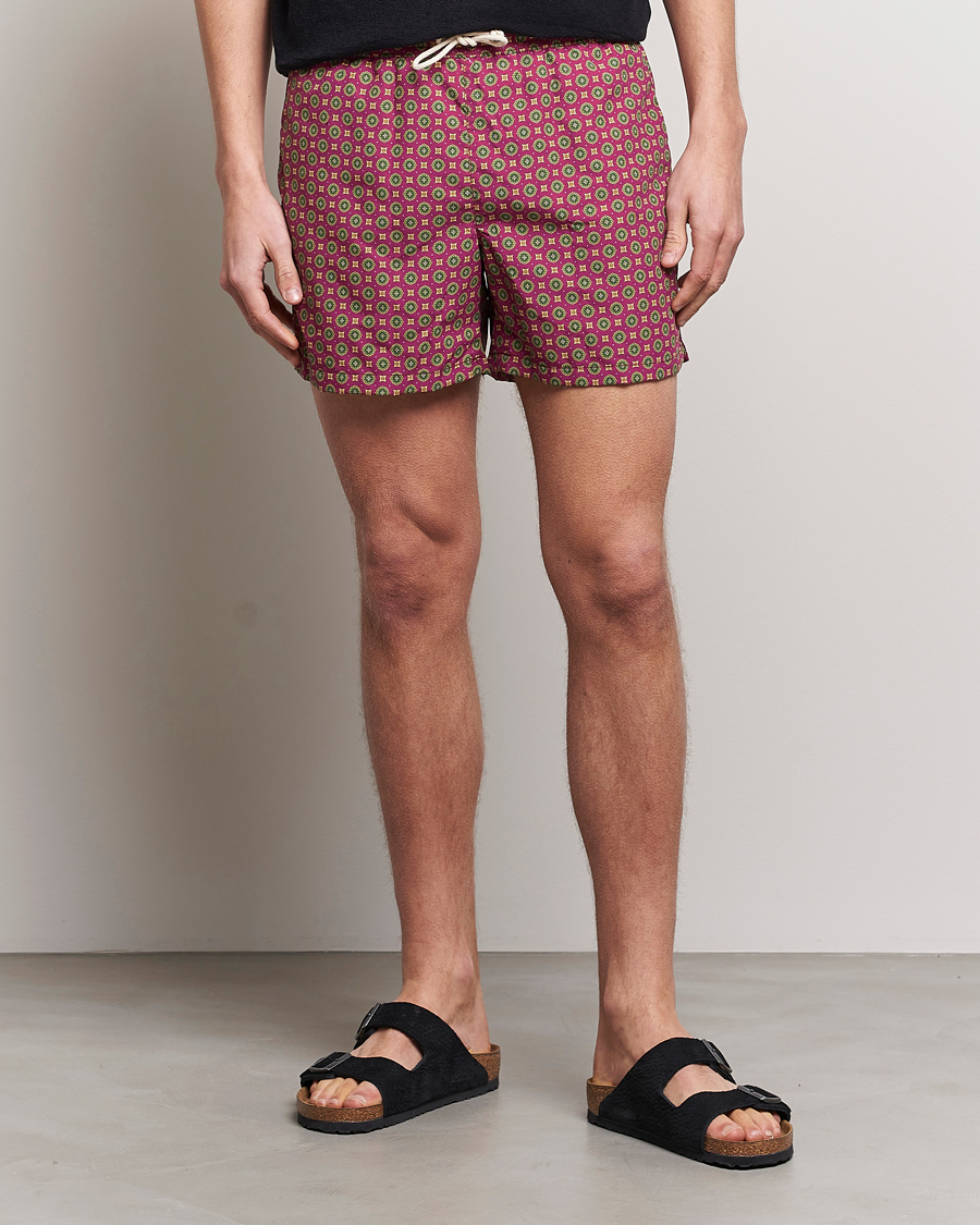 Herre | Ripa Ripa | Ripa Ripa | Nicola Radano Colab Printed Swimshorts Bordeaux