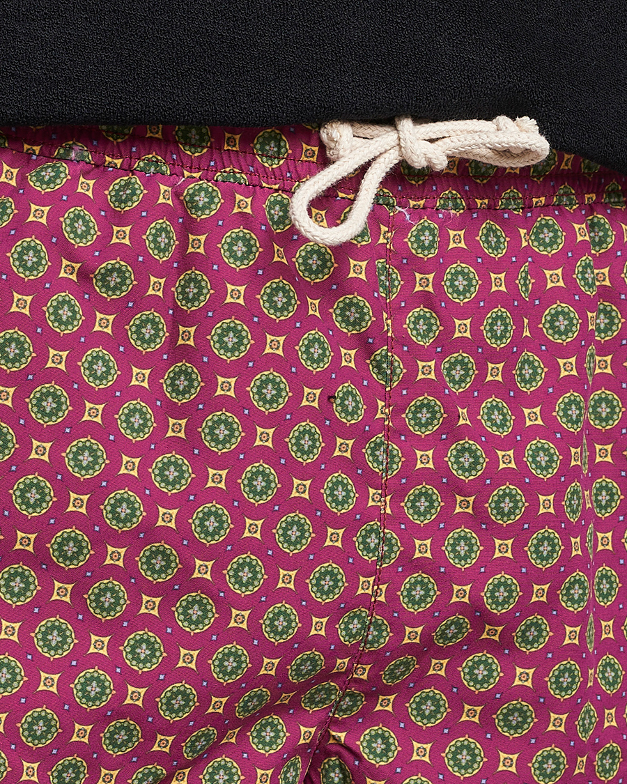 Herre | Badebukser | Ripa Ripa | Nicola Radano Colab Printed Swimshorts Bordeaux