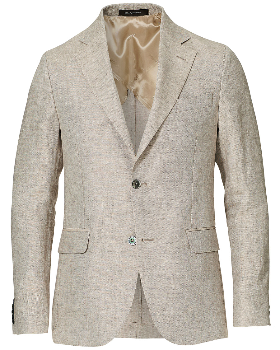 Herre | Blazere & jakker | Oscar Jacobson | Egel Linen Blazer Beige