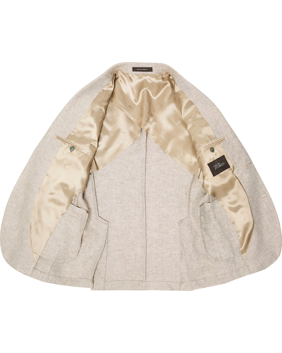 Herre | Blazere & jakker | Oscar Jacobson | Egel Linen Blazer Beige