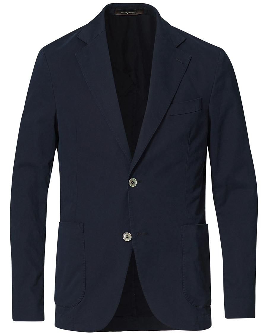 Herre | Blazere & jakker | Oscar Jacobson | Egel Cotton Blazer Navy