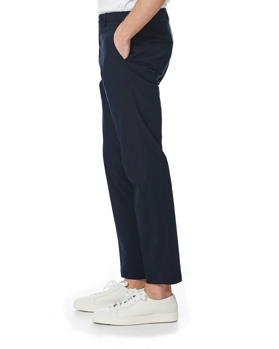 Herre | Bukser | Oscar Jacobson | Denz Cotton Trousers Navy