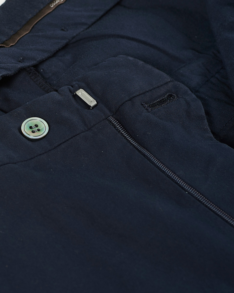 Herre | Bukser | Oscar Jacobson | Denz Cotton Trousers Navy