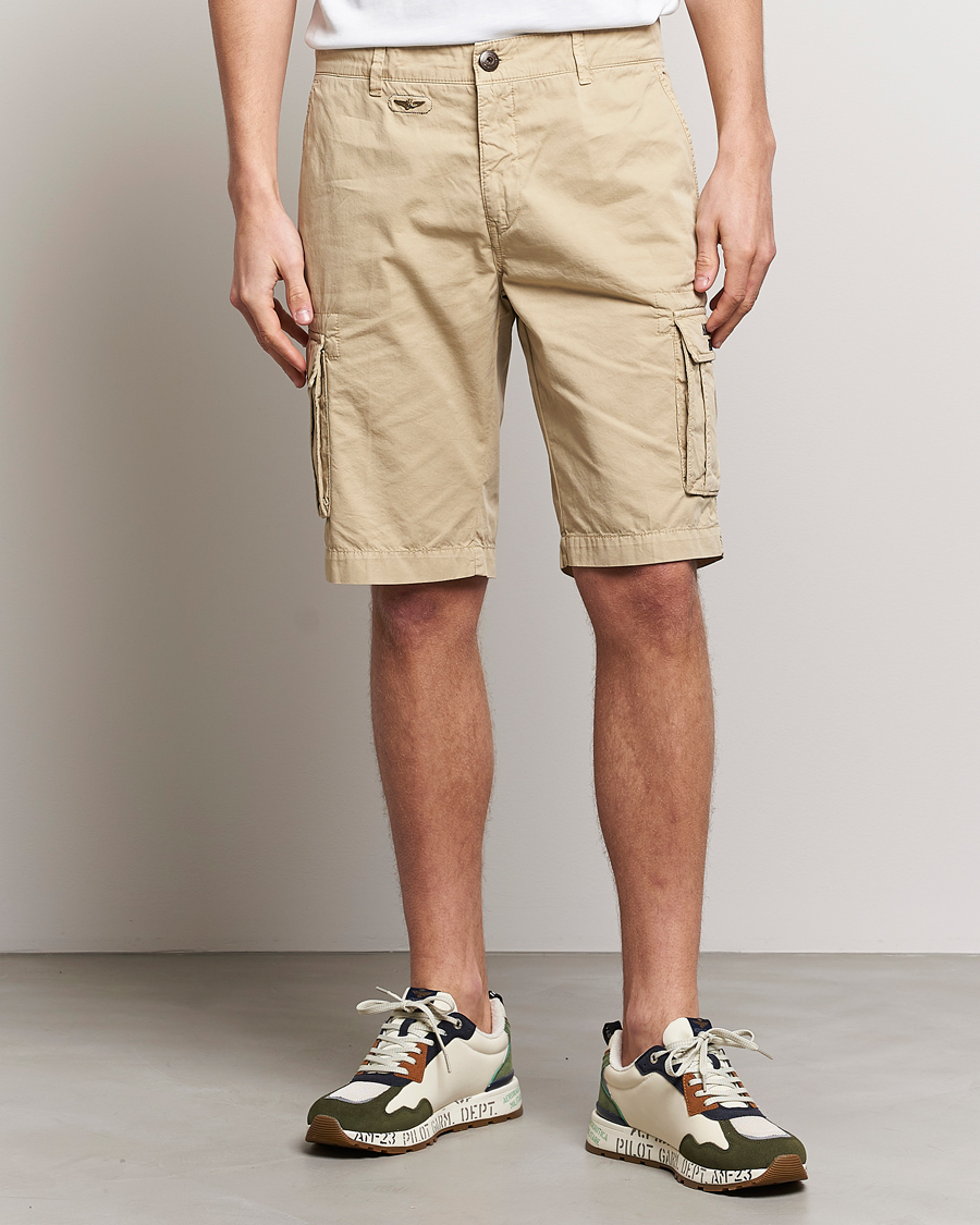 Herre | Udsalg tøj | Aeronautica Militare | BE066 Cargo Shorts Sand