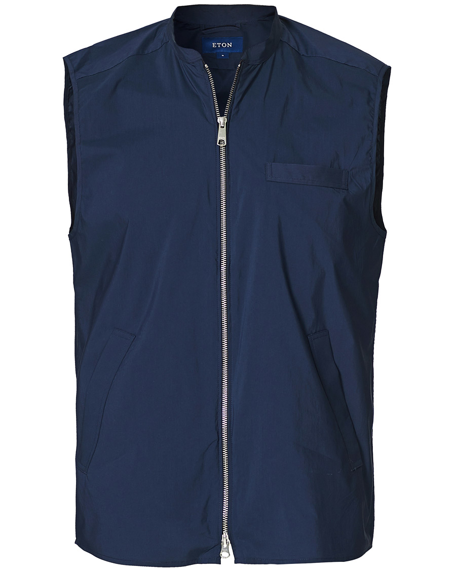 Herre | Jakker | Eton | Wind Vest Navy