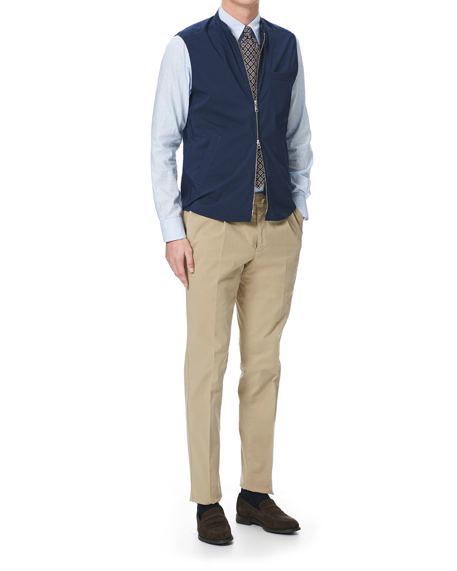 Herre | Jakker | Eton | Wind Vest Navy