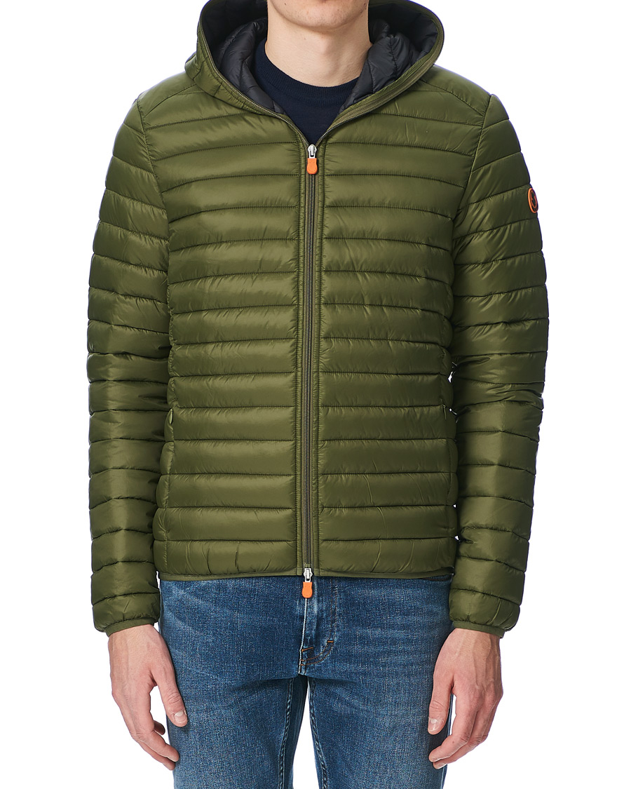 Herre | Jakker | Save The Duck | Donald Lightweight Padded Hooded Jacket Dusty Olive