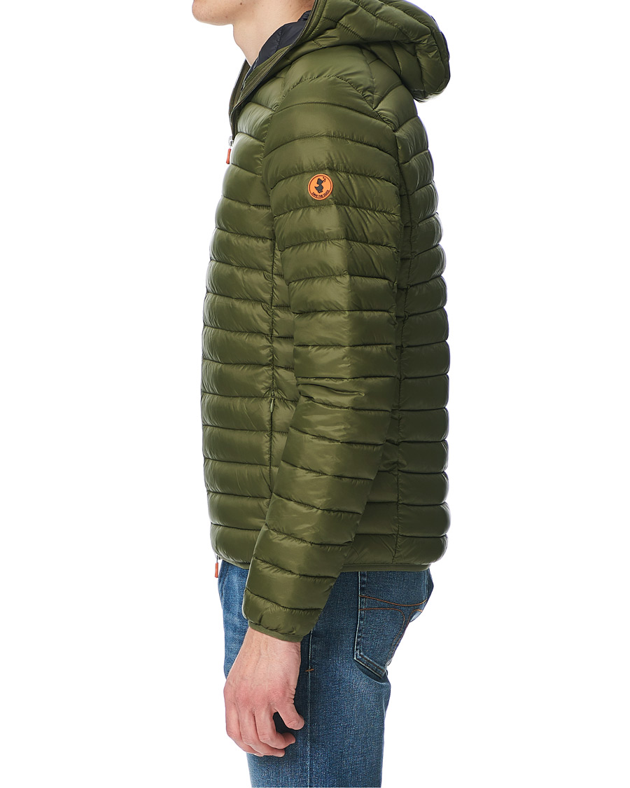 Herre | Jakker | Save The Duck | Donald Lightweight Padded Hooded Jacket Dusty Olive