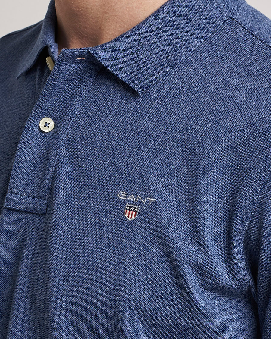 Herre | Polotrøjer | GANT | The Original Polo Marine Melange