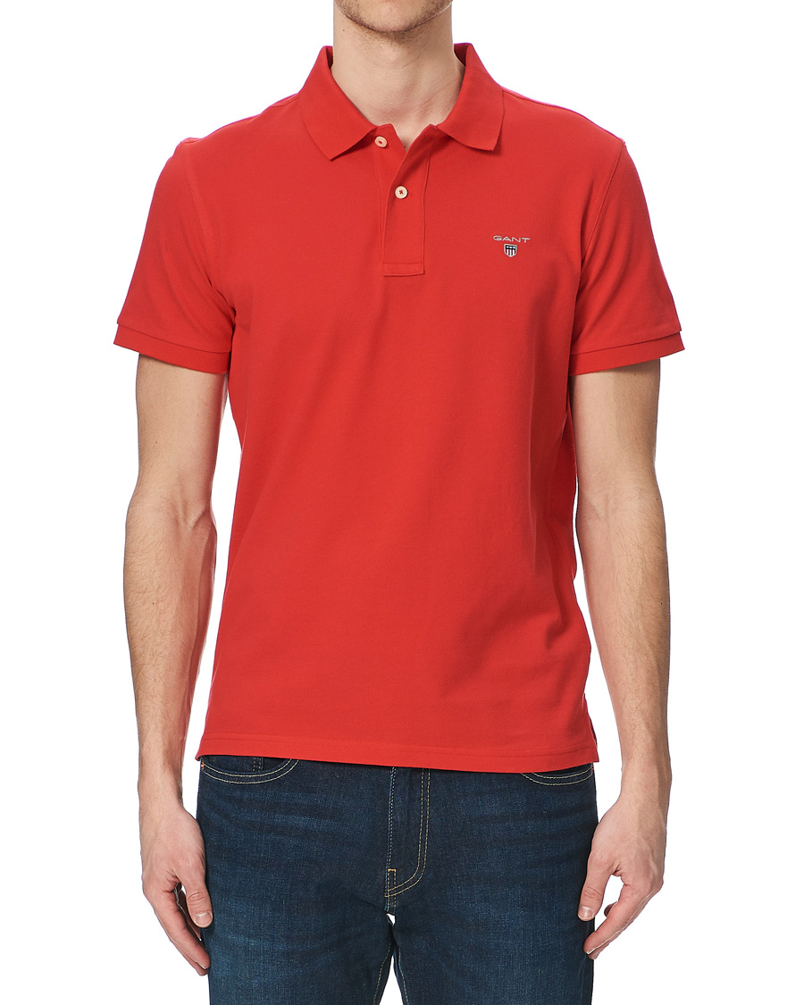 Herre | Polotrøjer | GANT | The Original Polo Bright Red